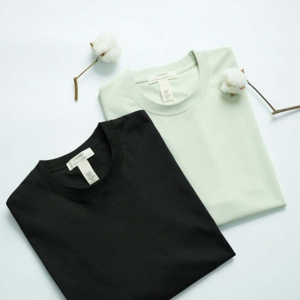 Two-Pack Basic Tees (Black & Mint)